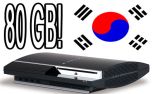 PS 3 cu 80gB doar pentru Corea